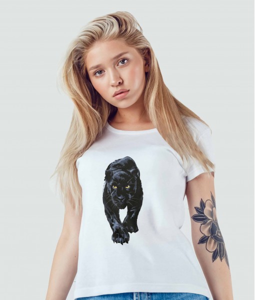 Дамска тениска с щампа Арт Black panther